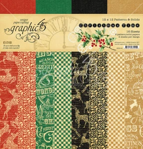 NEU Grafik 45 Muster und Volumenkörper 12" x 12" Weihnachtszeit - Bild 1 von 9