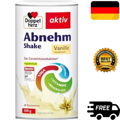 MARKENLOS Doppelherz Abnehm Shake Mahlzeitenersatz Vanille-Geschmack 500g 20 Portionen