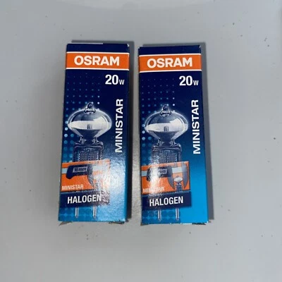 Osram Halogen Ministar Axial-Reflector Halogen Lamp Reflector GY6.35 20W X 2 - Image 1 of 4