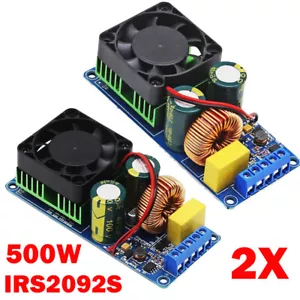 2x IRS2092S 500W Mono Canal Amplificador Digital Clase D HIFI Placa Amplificador de Potencia EE. UU. - Imagen 1 de 16
