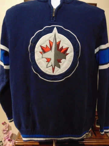 NHL Winnipeg Jets Men's sweater 1/4 Zipper Large Cover