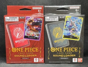 ONE PIECE TCG Sound Loader Volume. 1 & 2 Lot (Luffy / Enel) BRAND NEW - Picture 1 of 2