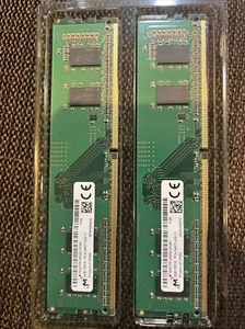 Micron 8GB (2 x 4GB) PC4-2400T DDR4 2400 Mhz Memory / RAM MTA4ATF51264AZ-2G3B1 - Picture 1 of 1