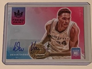 2020-21 Panini Court Kings Devin Vassell Fresh Paint Rookie Autograph RC Auto 49