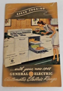 General Electric manuale autonomia elettrica / libro cucina 1948 libretto - Foto 1 di 1