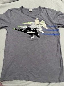 Crew cuts Boys Grey Jet T Shirt Side 10. VGUC - Picture 1 of 4