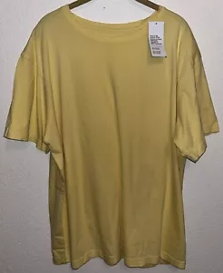 T-shirt girocollo uomo uso originale taglia XLarge giallo mais dolce tinta botanica - Foto 1 di 6