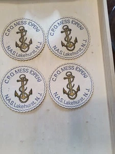 Posavasos de papel Navy Officers Mess Hall N.A.S. Lakehurst, NJ - Imagen 1 de 3