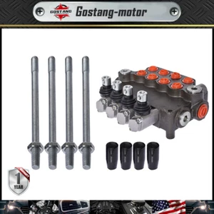 4 Spool 21 GPM 3600 PSI SAE Ports Hydraulic Control Valve Double Acting - Picture 1 of 8