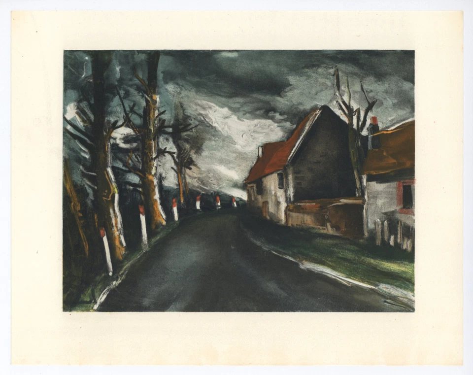 Maurice Vlaminck lithograph by Mourlot "The Longny Road" - image 1 of 1