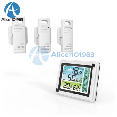 Weather station digital Thermometer Hygrometer In Outdoor Temperature Sensor - Image 1 of 4