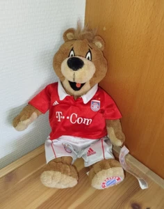 FC Bayern München Maskottchen - Plüsch Bär - Bernie Sammler - Fan Artikel - 28cm - Bild 1 von 5