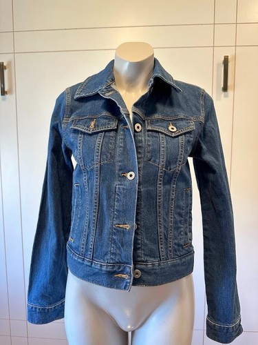 Giacca Kate Spade New York donna blu in denim jean taglia XS. NUOVO SENZA ETICHETTE!