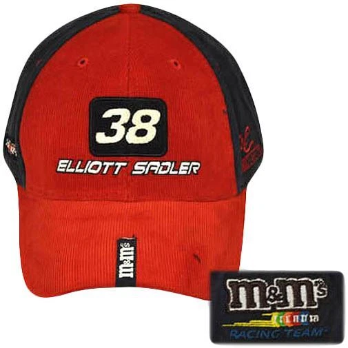 SADLER 38 КРАСНЫЙ СИНИЙ ПИТ КЕПКА ШЛЯПА ОФИЦИАЛЬНЫЙ NASCAR FLEX FIT - Изображение 1 из 1
