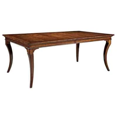 HEKMAN - distressed wood, brown, traditional DINING TABLE (leaves included) NEW - Image 1 of 4