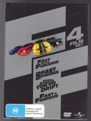 Fast & Furious - 4 Film Set - DVD - (Brand New Sealed) - Image 1 of 2