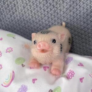 5in Full Body Silicone Piglet Dolls Lifelike Cute Mini Reborn Piglet Newborn Toy