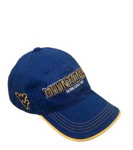 NCAA West Virgina Mountaineers Strapback One Size Adjustable Ball Cap/Hat Blue - Picture 1 of 9