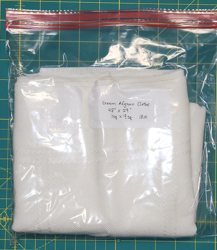 Anne Cloth, Cream/ivory, 18 Count, 48" X 28" For Cross Stitch. - Image 1 of 3