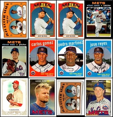 Topps Heritage 纽约大都会队 (64) 卡套装 - 低跑 – 最终机会或... — 第 1/4 张图片