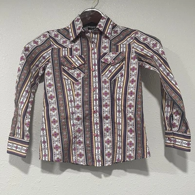 NWT CRUEL GIRLS Pink Striped Western Shirt Long Sleeve Jeweled Snap Up Size XS - Image 1 of 4