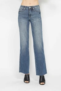 Judy Blue Full Size Tummy Control Straight Jeans - Picture 1 of 7