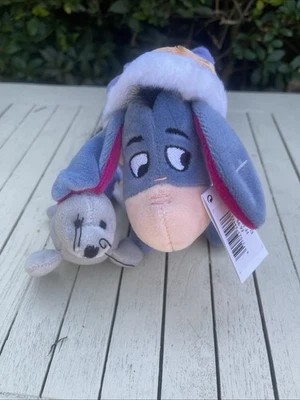 Disney Store Beanie Toy 8” Eeyore Explorer With Backpack & Seal New With Tags - Image 1 of 4