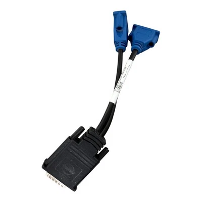 NWT Dell Black Blue Display Video Output Y-Splitter Cable - Image 1 of 4