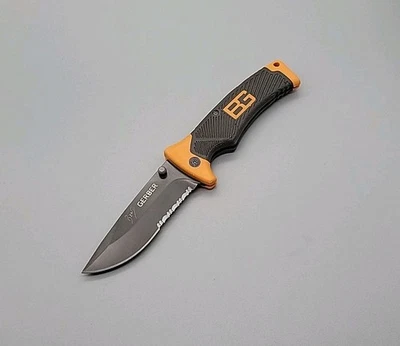 Gerber Bear Grylls Scout Pocket Knife - Lockback - Folding Combo Blade - Image 1 of 4