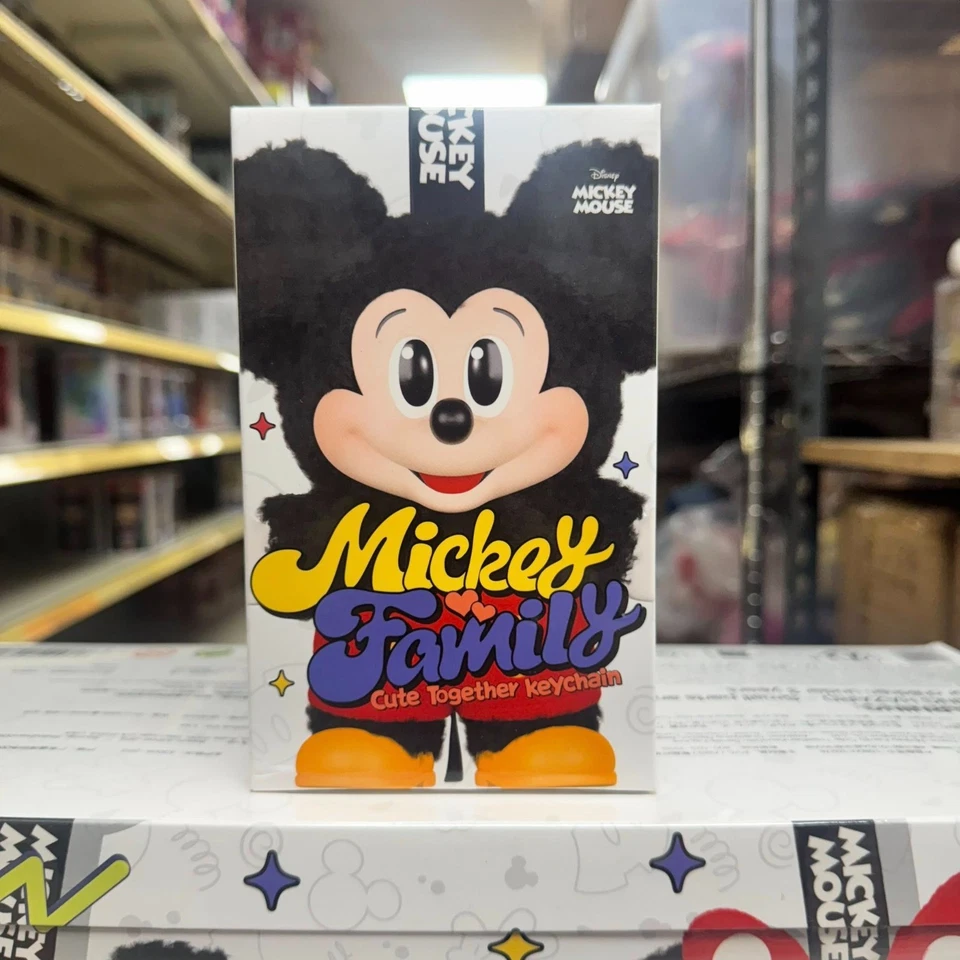 POP MART Mickey семьи подлинный плюшевый слепой коробка фигурка подарок 1шт случайный LABUBU - Изображение 1 из 4