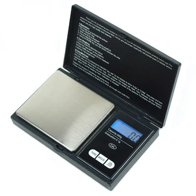 500g x 0.1g Digital Pocket Scale .1g Precision - portable - Silver/Black - CS500 - Image 1 of 4