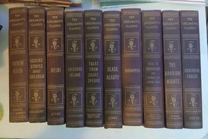 The Children's Classics Book Set – 10 Hardcover Antique Books 1925 Made In USA - Bild 1 von 6