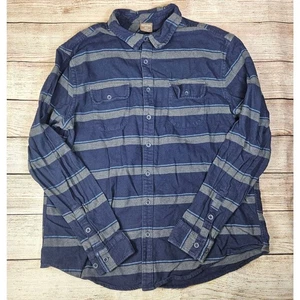 Great Northwest Flannel Shirt Men's 2XLT Button Up Striped Multicolor Cotton - Picture 1 of 4