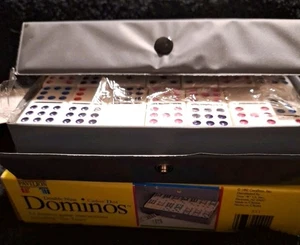Nuova custodia doppio 9 colori Dot Dominos 55 pezzi 1992 Padiglione TOYS R US Bones - Foto 1 di 11