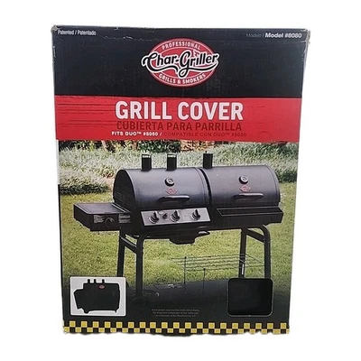 Cubierta de parrilla Char-Griller para parrilla de gas y carbón Duo 5050 poliéster negro [91] Foto 1 de 4