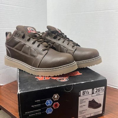 Botas de trabalho Brahma 2523298 Kyle II couro marrom clássico com cadarço sapatos masculinos 8.5 - Imagem 1 de 4