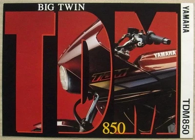 YAMAHA TDM850 Motorcycle Sales Brochure c1995    LIT-3MC-0107011-95E - Image 1 of 3