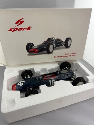 Spark 1:18 J.Clark Lotus 25 BRM No.18- 6th March Monoco Gp 1964 - Image 1 of 4