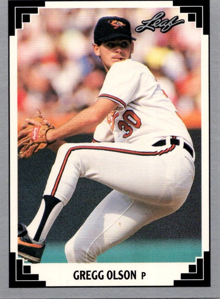 1991 Leaf Gregg Olson #519 Baltimore Orioles - Image 1 of 2