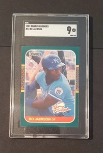 1987 Donruss "The Rookies" Bo Jackson #14, SGC 9 - Picture 1 of 2