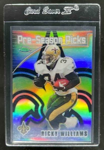 2000 Topps Chrome Ricky Williams Keith Poole Jeff Blake Cameron Refractor #P14 - Picture 1 of 2