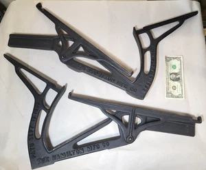 1892 Hamilton Letterpress Type Brackets Set Cast Iron Antique Repainted - Picture 1 of 8