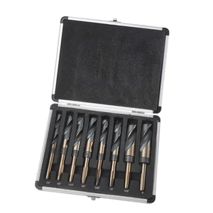 8pc 1/2” Shank Silver and Deming Drill Bit Set in Aluminum Carry Case, High S... - Bild 1 von 6