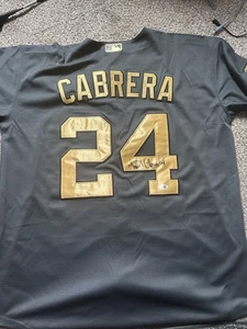 Miguel Cabrera Signed Final 2022 All Star Game Jersey Tigers Auto JSA 12th ASG - Picture 1 of 3