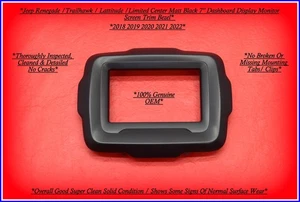 18–22 Jeep Renegade 7" Display Screen Dash Trim Bezel OEM Black Surround Panel - Picture 1 of 4