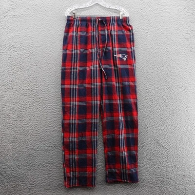 Pantalones de salón de franela a cuadros New England Patriots talla mediana ropa del equipo de la NFL para hombre Foto 1 de 4