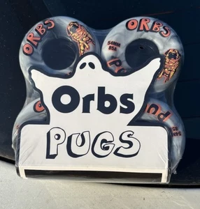 Orbs Pugs Grey Black Swirl 54mm 85a Skateboard Wheels - Picture 1 of 4