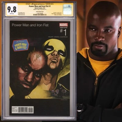 CGC 9.8 SS Power Man and Iron Fist #1 Variant signed by Mike Colter Luke Cage - Image 1 of 2