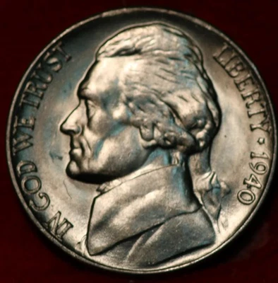 Uncirculated 1940-D Denver Mint Jefferson Nickel Not Silver - Image 1 of 2