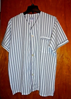 NUEVO De Colección Oscar De La Renta Hombre Mediano Pijama Conjunto Corto Manga Corta Blanco Foto 1 de 4